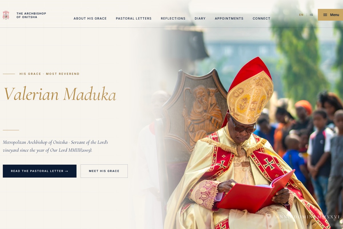 Official website of Archbishop Valerian M. Okeke